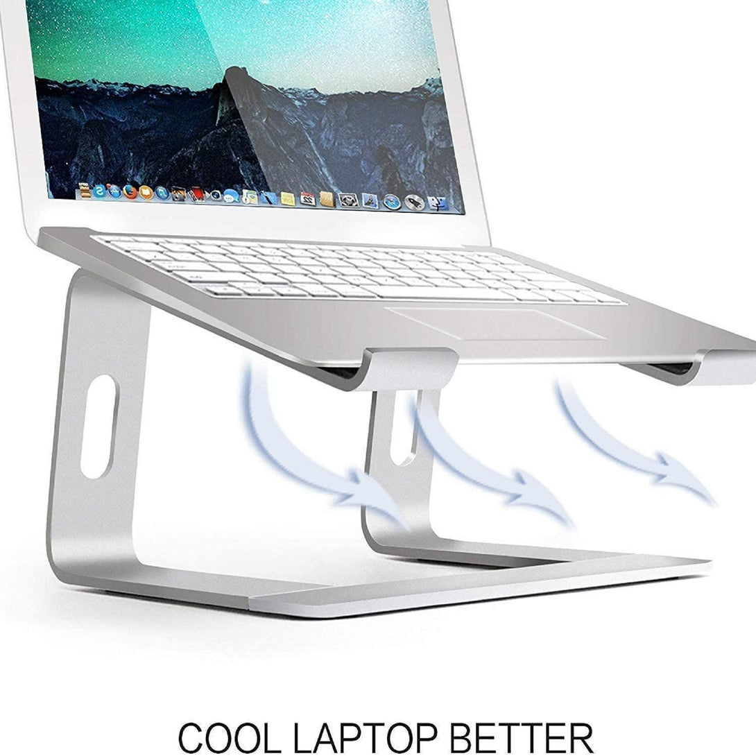 Aluminium Laptop Stand Desk Table Tray Adjustable Bedside Portable Laptop Riser REGG