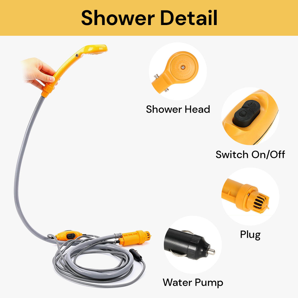 Automobile Shower Set - On-the-Go Cleanliness