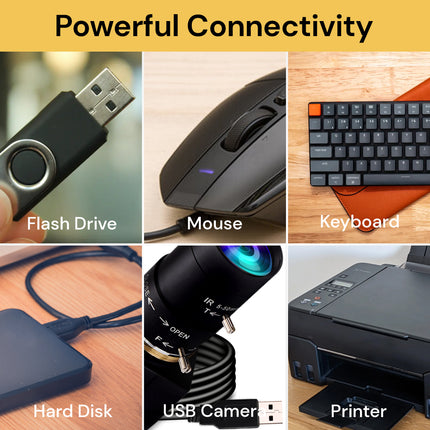 Portable USB 3.0 4-Port Hub for Windows Mac USB4PortHub04