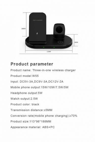 3 In 1 Desktop Wireless Charger a5s46f54sadf_10