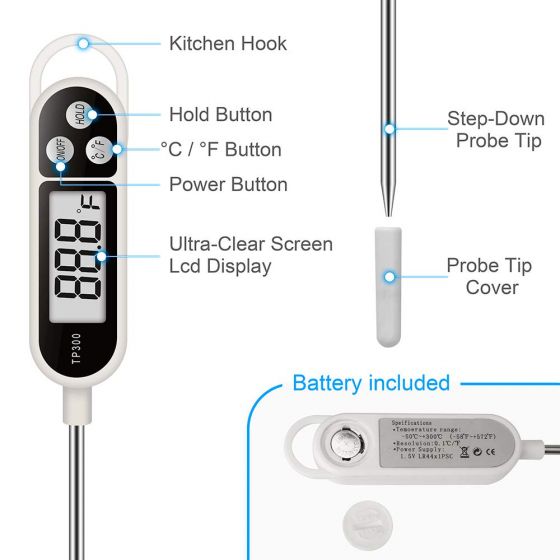 Digital Cooking Food Thermometer aa