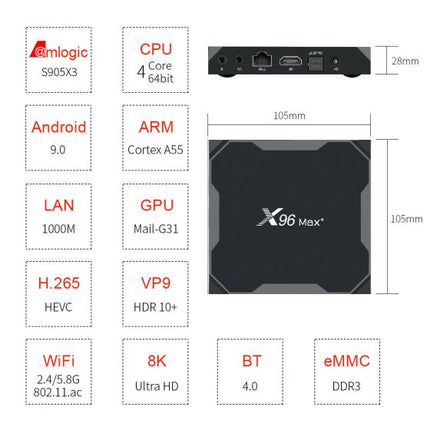 X96 MAX Android 9.0 TV Box 4GB+64GB asaffasgvsrgsthfkili7898067_10