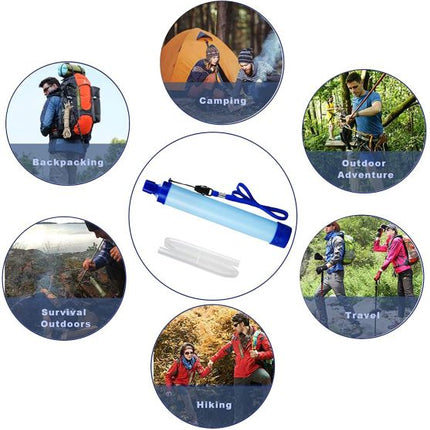 Personal Water Filter Set Camping Water Purifier Set Outdoor Hiking Camping Lake River Portable Water Filter Filtration Tube Straw asdsadasdasd