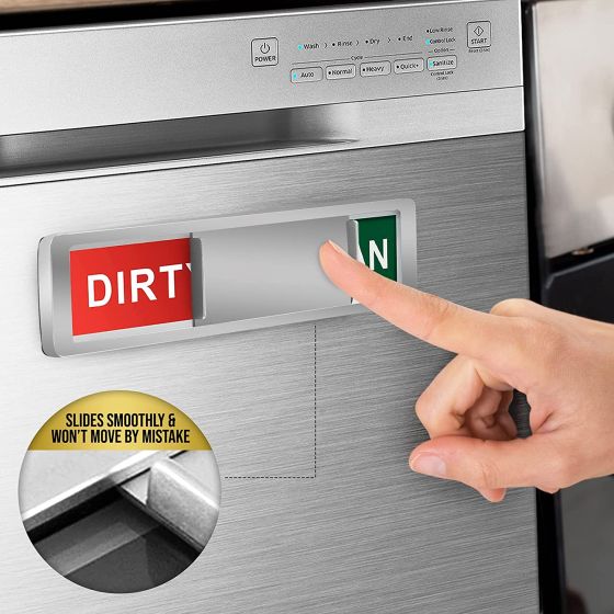 Dishwasher Magnet Clean Dirty Sign Indicator For Changing Signs Sleek And Convenient Design df_1