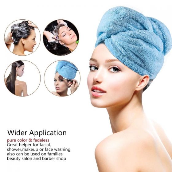 Microfiber Hair Towel Wrap for Women Quick Dry Hair Turban for Drying Curly, Long & Thick Hair (10 inch X 26 inch) dfgdfgdfg_1