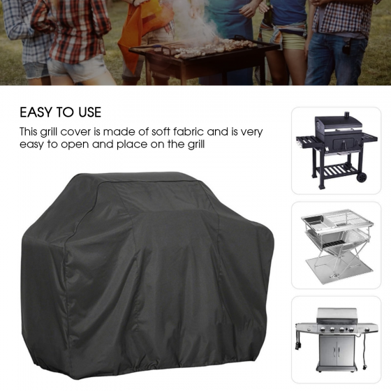 57 inch waterproof gas resistant bbq grill weather resistant outdoor uv cover suitable for barbecue grill dsds_1