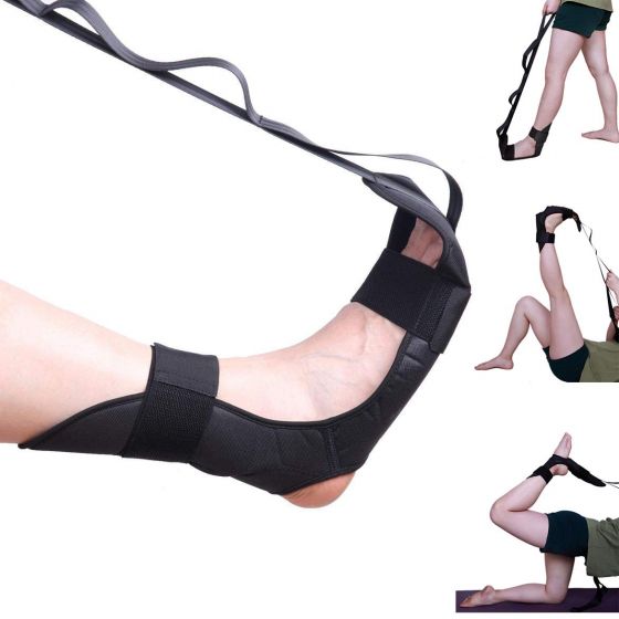 EZONEDEAL Yoga Stretching Strap Yoga Strap Rehabilitation Training Belt  Ankle Ligament Stretcher Belt Gymnastics Hamstring Stretcher