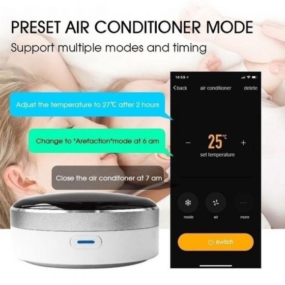 Smart Life Voice Control Intelligent Remote Controller WIFI+IR Switch Automation Home Air Condition TV Home Control dsgfgg