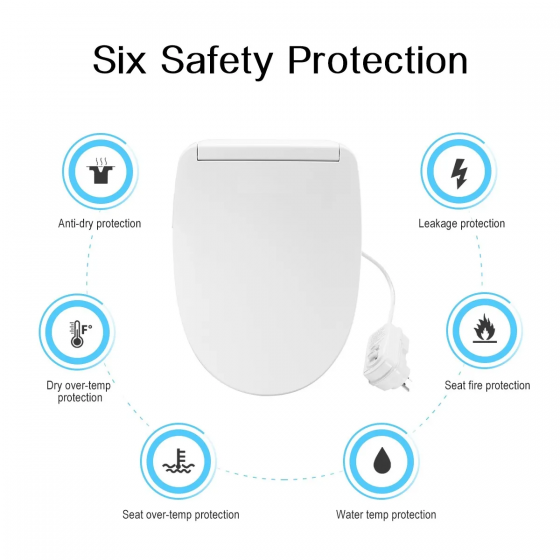 Smart Toilet Seat Bidet Cover Remote Control Electric Toilet Washlet Water Clean er324234