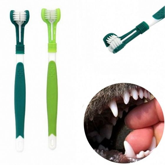 Three-sided Pet Toothbrush erewewr