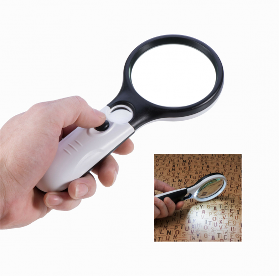 3 LED Light 45X Handheld Magnifier Reading Magnifying Glass Lens for Reading Small Prints, Coins, Map, Jewelry, Hobbies & Crafts ertretretrett