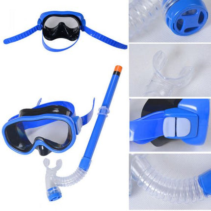 Children Swimming Glasses With Snorkel Underwater Sports Boys Girls Kids Diving Glass erwrewer