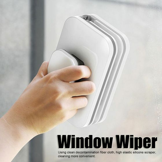 Magnetic Adjustable Double-Sided Window Wiper Glass Cleaner with 2.4m Safety Rope erwrewerwer