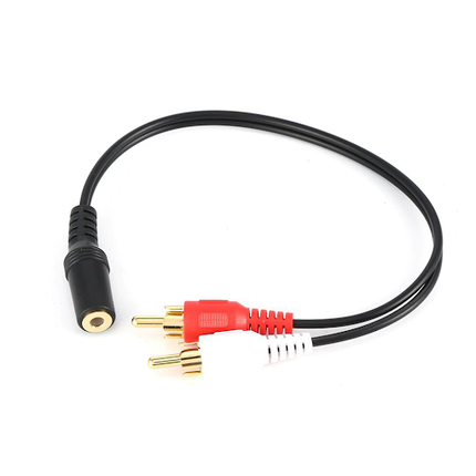 3.5mm Audio Female to 2 RCA Male Stereo Cable Y Connector Audio Cable etregrfd