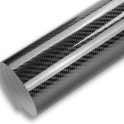 5D High Gloss Black Carbon Fiber Vinyl Bubble Free Air Release Car Wrap Film Automotive DIY Decals fdddddddddddddd_1
