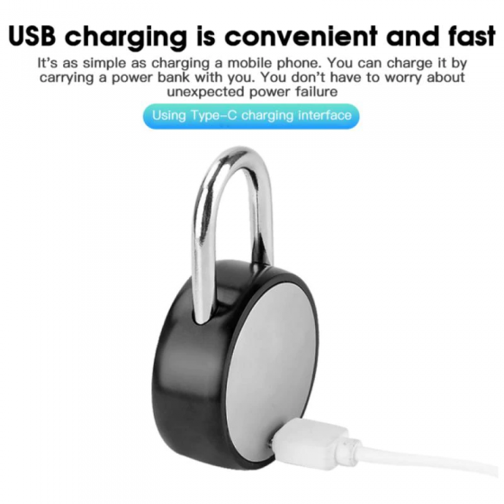 Rechargeable Smart Fingerprint USB Lock: Key less Door Security – ezonedeal