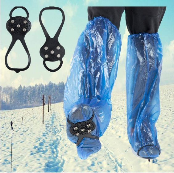 Walk Traction Cleats Non Slip Gripper Spike Walk Traction Ice Cleat Crampons for Walking on Snow and Ice fdg_2