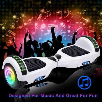 Hoverboard with Bluetooth Speaker, 6.5"Description: Self Balancing Scooter with LED Wheels and LED Lights Hover Board for Adults Kids fdgdfgfdg