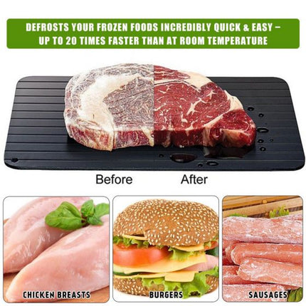 Fast Defrosting Tray Thawing Plate, Rapid Thawing Plate & Board for Frozen Meat & Food, Defrosting Mat Thaw Meat Quickly, No Electricity, No Chemicals, No Microwave fghfghtryrtyrty