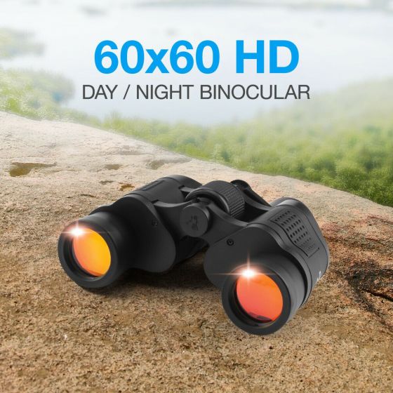 60x60 Zoom Coordinate HD Binoculars Day / Low-Light Night Vision Hunting Camping Hiking Waterproof Outdoor Telescope with Pouch, Great Present 5-3000M fghtryrty_1