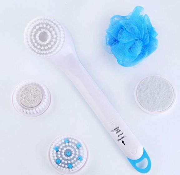 Spinning Spa Brush with 5 Attachment five-in-one-spin-spa-wireless-electric-scrubbing