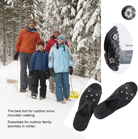 Walk Traction Cleats Non Slip Gripper Spike Walk Traction Ice Cleat Crampons for Walking on Snow and Ice hdhgfdhfdhj