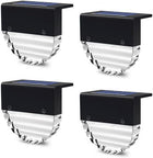 Solar Deck Lights Waterproof Solar LED Lights Outdoor for Deck,Fence,Step,Railing,Wall,Patio,Garden 4Pcs hghhhhg