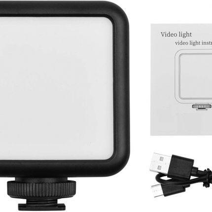 49 LED Camera Light USB, Rechargeable Dimmable Camera Fill Light, Mini Video Light for DLSR Camera Camcorder Gimbal Macro Photography Video hterytry54