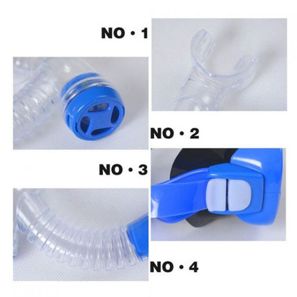 Children Swimming Glasses With Snorkel Underwater Sports Boys Girls Kids Diving Glass iiuiuiu