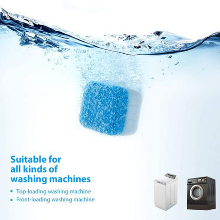 12 Pieces Solid Washing Machine Cleaner Effervescent Tablet Washer Cleaner for Bath Room Kitchen j_2