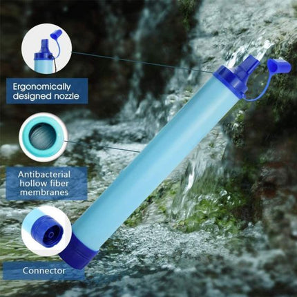 Personal Water Filter Set Camping Water Purifier Set Outdoor Hiking Camping Lake River Portable Water Filter Filtration Tube Straw jkljkl