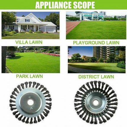8" Steel Wire Indestructible Trimmer Head Grass Brushcutter Removal Lawnmower AU jluiouiouio