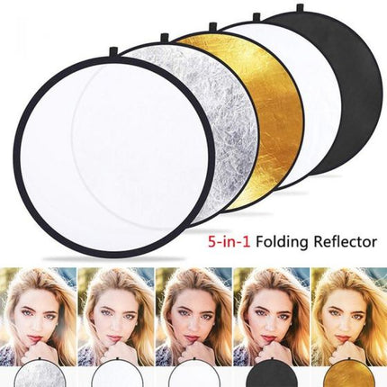 60x60cm 5 In 1 Multi Disc Photography Studio Photo Oval Collapsible Light Reflector Handhold Portable Photo Disc jmjkjjjjjj