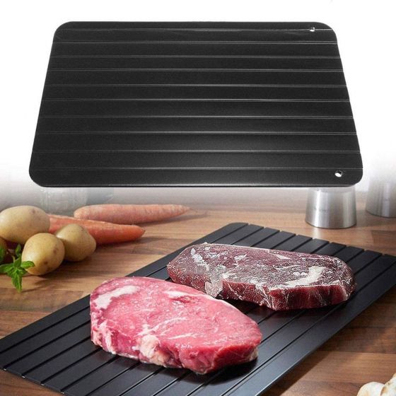 Fast Defrosting Tray Thawing Plate, Rapid Thawing Plate & Board for Frozen Meat & Food, Defrosting Mat Thaw Meat Quickly, No Electricity, No Chemicals, No Microwave ndgfjdsf_1