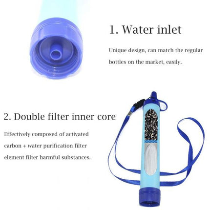 Personal Water Filter Set Camping Water Purifier Set Outdoor Hiking Camping Lake River Portable Water Filter Filtration Tube Straw ooooooooo