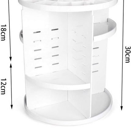 360 Degree Rotating dressing case Plastic Makeup Cosmetics Storage Box Skin Care Products Storage Rack po0o