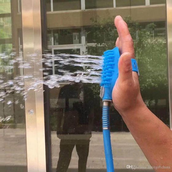 Pet Washing Shower Brush portable-pet-bathing-tool-palm-sized-hand_1