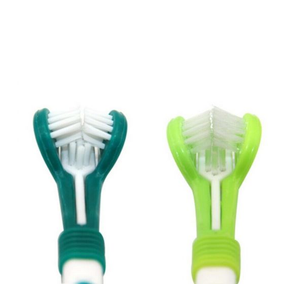 Three-sided Pet Toothbrush qweeqw