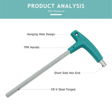 9pcs T Hex Set Allen Screwdriver Bit Metal Key Screw Steel Wrench Tool rdgiuh_6