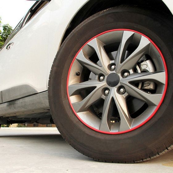 8M Car Wheel Hub Rim Edge Protector Ring Tire Guard Sticker Rubber Strip rdtertert