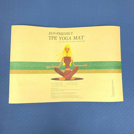 8mm TPE Yoga Dual Layer Mat Eco Friendly Exercise Fitness Gym Pilates re4