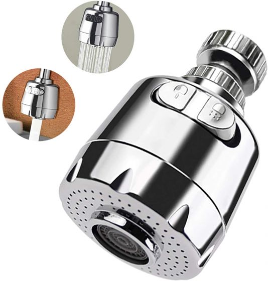 Faucet Aerator Sink Sprayer 360 Degree Sink Aerator Head Water Saving pressurized, Removable for Cleaning retye34543