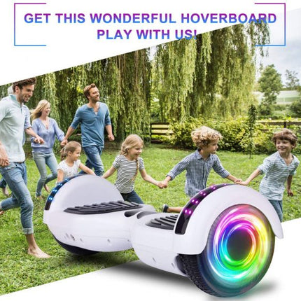 Hoverboard with Bluetooth Speaker, 6.5"Description: Self Balancing Scooter with LED Wheels and LED Lights Hover Board for Adults Kids rrerterte