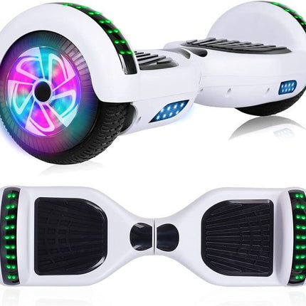 Hoverboard with Bluetooth Speaker, 6.5"Description: Self Balancing Scooter with LED Wheels and LED Lights Hover Board for Adults Kids rsfgfddfg