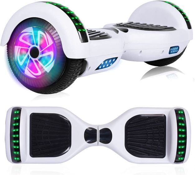 Hoverboard with Bluetooth Speaker, 6.5"Description: Self Balancing Scooter with LED Wheels and LED Lights Hover Board for Adults Kids rsfgfddfg