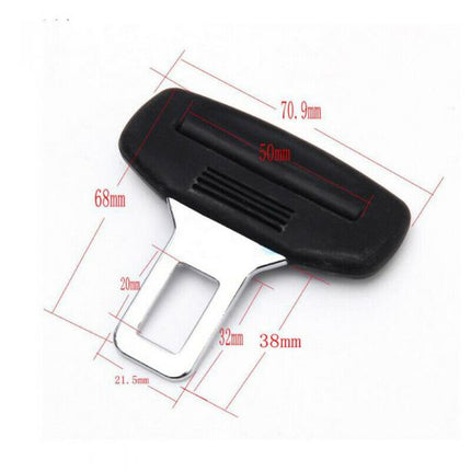 Heavy Duty Car Vehicle Seat Belt Extension Extender Strap Black Safety Buckle rtertert_2