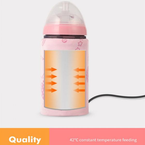 Portable USB Baby Bottle Warmer Cartoon For Travel Nursing Infant Feeding Bag Heater rty456456