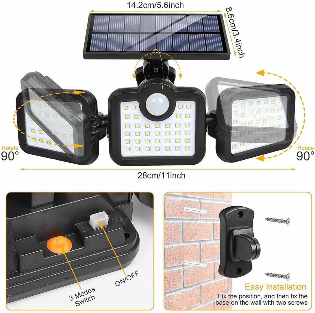 Solar Light Outdoor 108 LEDs Solar Security 3 Adjustable Heads Security Sensor s-l1600_17_3225a913-7e5e-406c-a706-6648b84e4f98