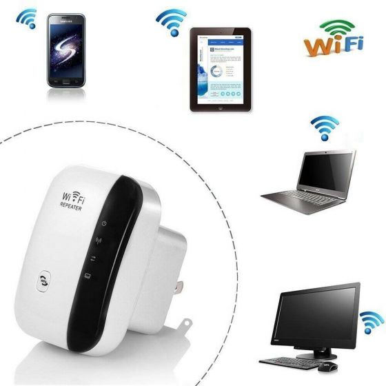 WiFi Range Extender 300Mbps Wireless Repeater 2.4G with Internet Signal Booster AP Amplifier Supports s-l1600_1__42_2