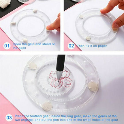 Spirograph Design Set Draw Drawing Kids Art Craft s-l1600_2__38_4
